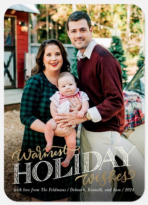 Lush Wishes Holiday Photo Cards