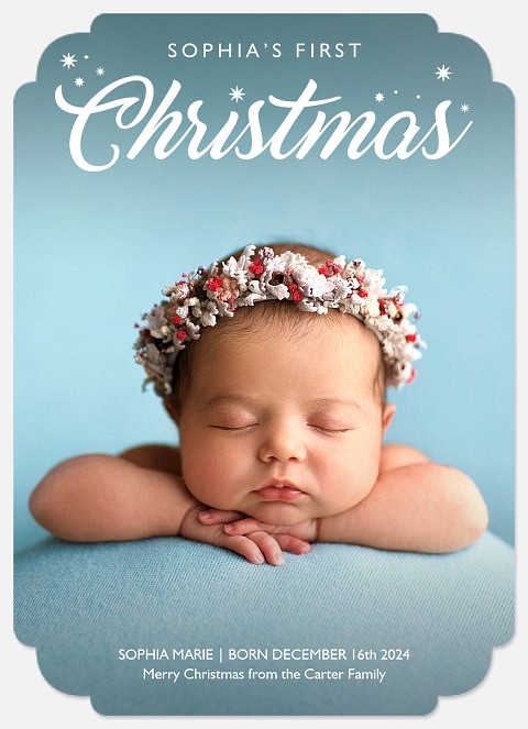 Festive Firsts Holiday Photo Cards