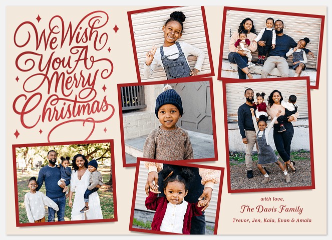 Scripted Scrapbook Holiday Photo Cards