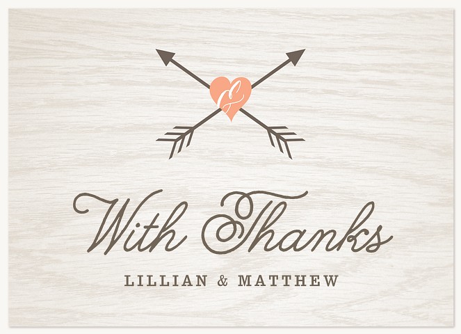 Cross My Heart Wedding Thank You Cards