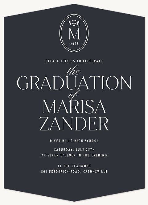 Monogram Seal Graduation Cards
