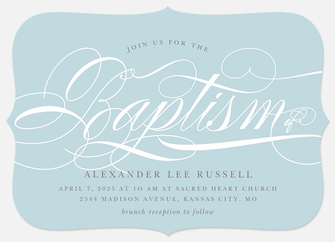 Sweetly Scripted Baptism Christening Invitations