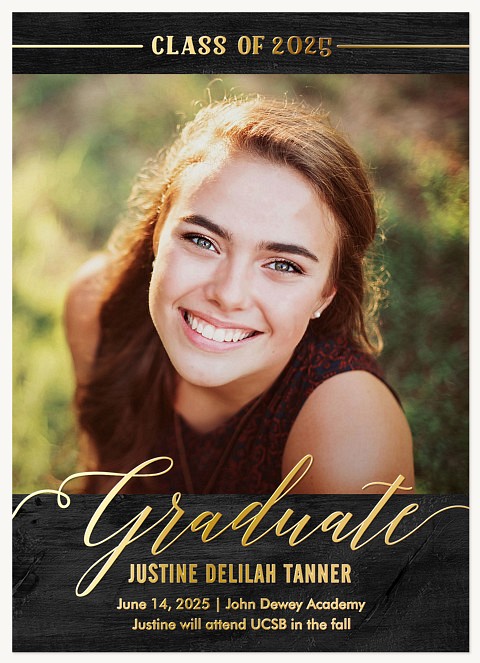 Rustic Elegance Graduation Announcements