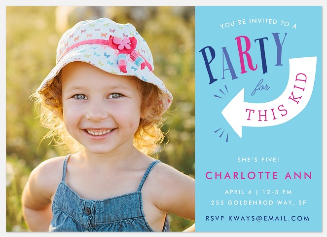 This Kid Kids' Birthday Invitations