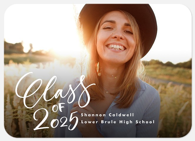 Classy Script Graduation Cards