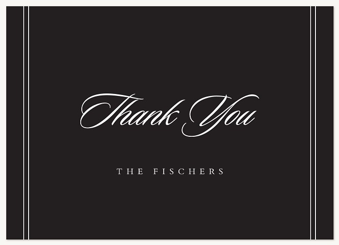Formally Stated Thank You Cards 