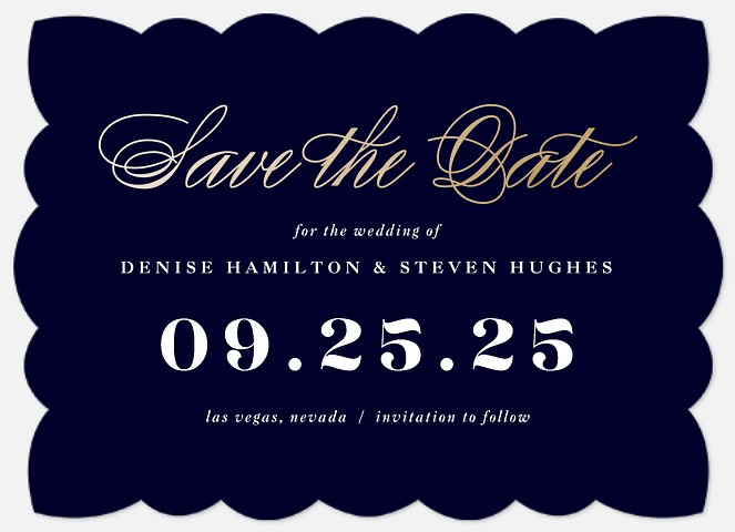 Formal Reminder Save the Date Photo Cards