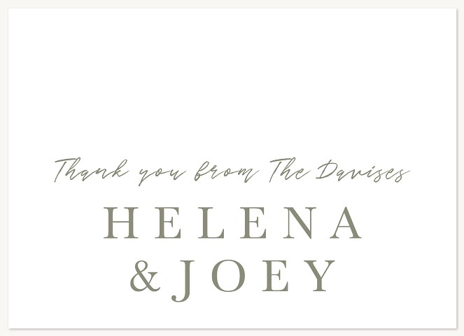 Our Moment Wedding Thank You Cards
