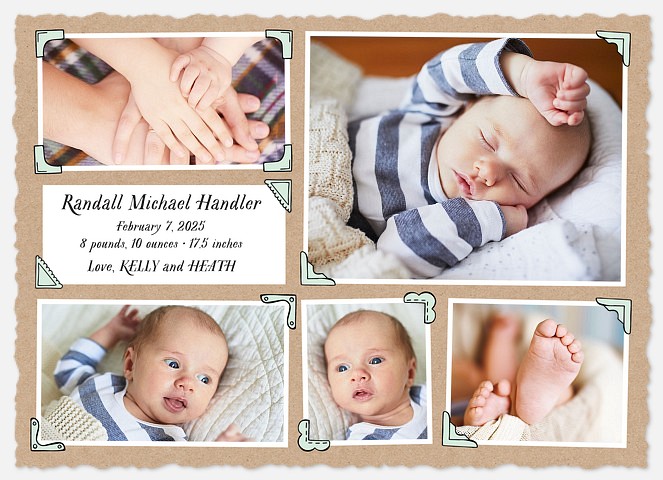Kraft Album Baby Birth Announcements