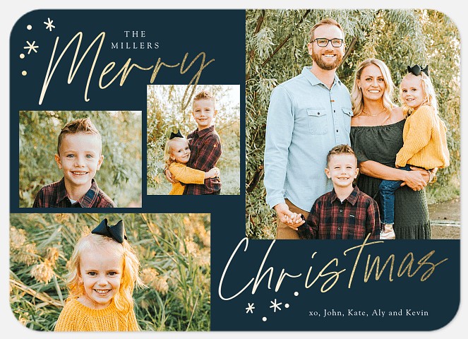 Scripted Message Holiday Photo Cards
