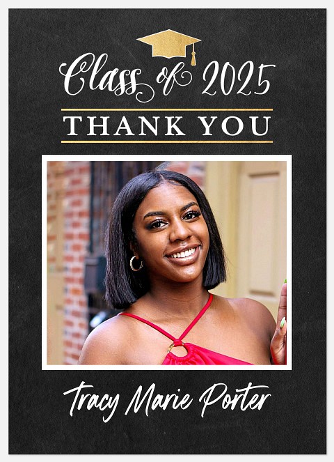 Chalked Gratitude Thank You Cards 