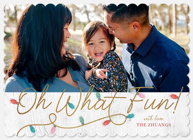 Whimsical Lights Holiday Photo Cards