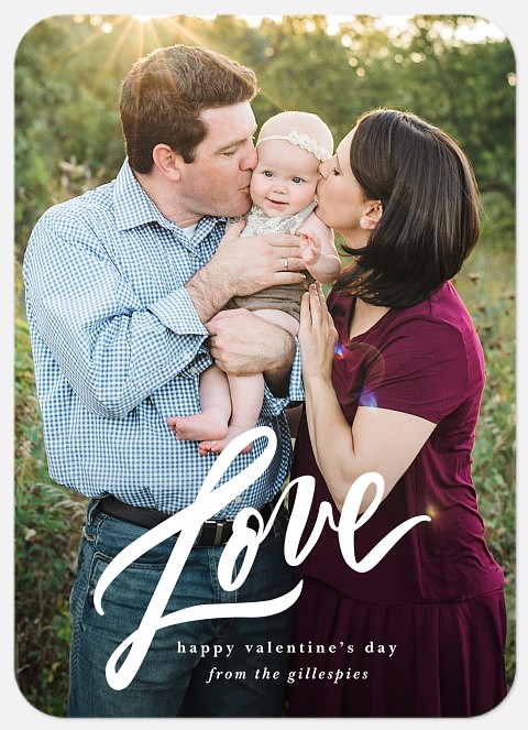 Bold Love Valentine Photo Cards