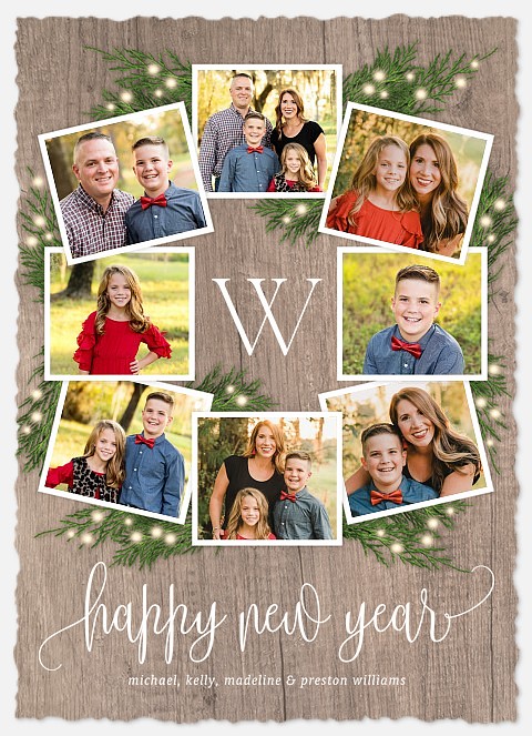 Woodland Wishes New Years Photo Cards