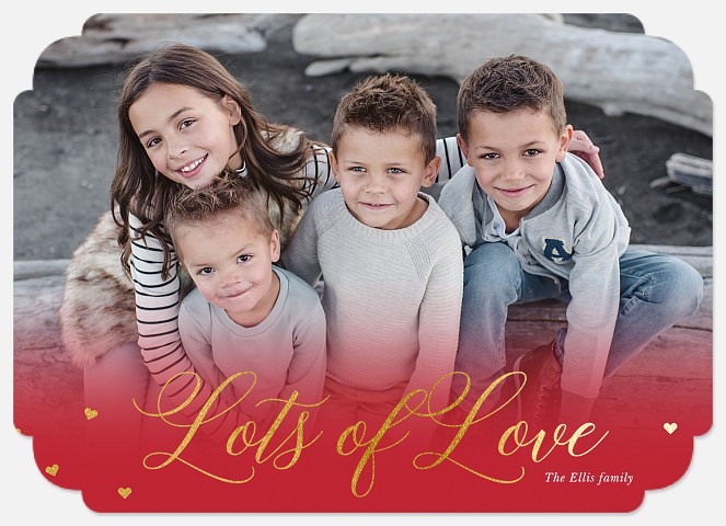 Love Gradient Valentine Photo Cards