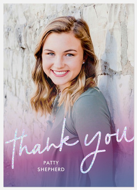 Grad Glow Thank You Cards for Kids