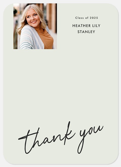 Modern Mix Graduation Thank You Cards