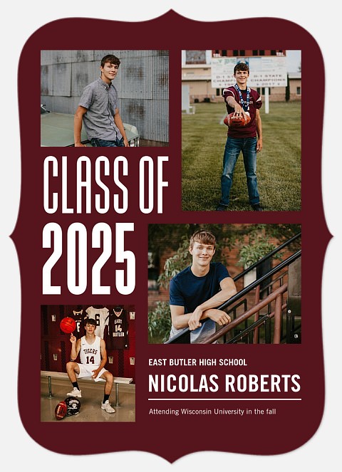 Contemporary Collage Graduation Invitations