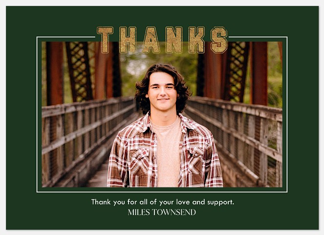 Framed In Graduation Thank You Cards