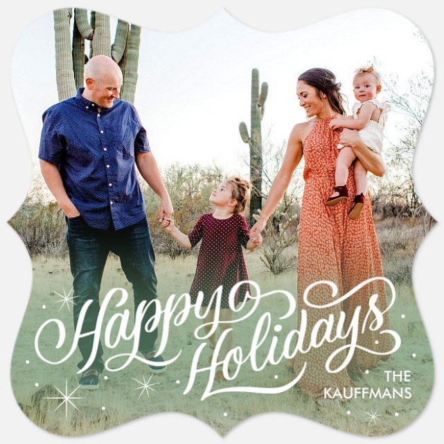 Starlit Glow Holiday Photo Cards
