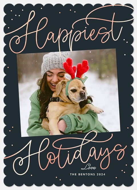 Fanciful Gildings Holiday Photo Cards