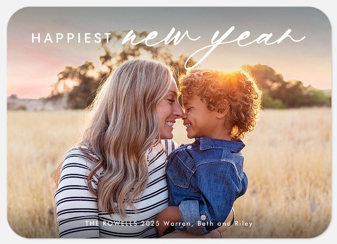 Simple Mix New Years Photo Cards