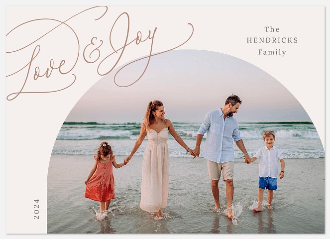 Love and Joy Arch Photo Christmas Cards