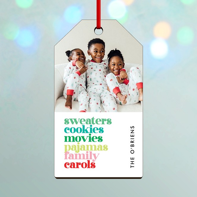Holiday Playlist Custom Ornaments