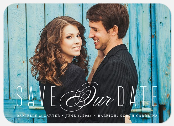 Exquisite Happiness  Save the Date Photo Cards