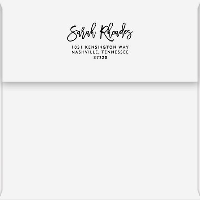 Simple Script Return Address Envelopes