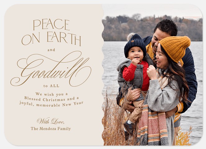 Peace On Earth Religious Christmas Cards