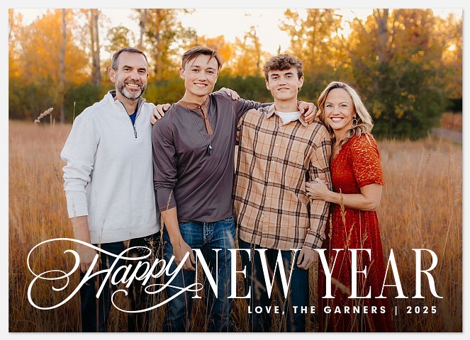 Stylish Slopes Holiday Photo Cards
