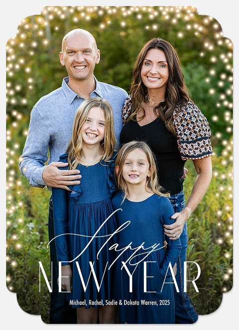 Merriment Aglow Holiday Photo Cards