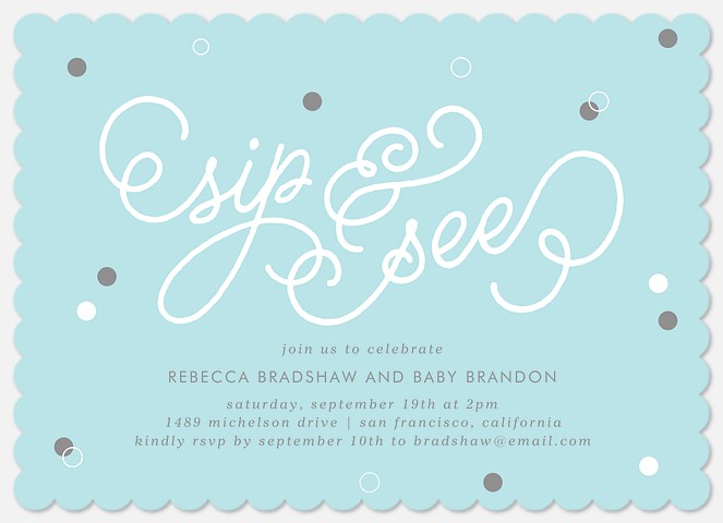 Bubbly Baby Baby Shower Invitations
