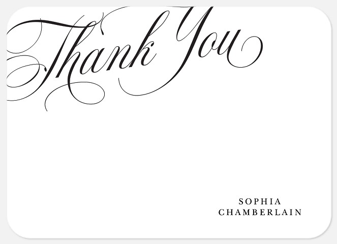 Always Elegant Wedding Thank You Cards