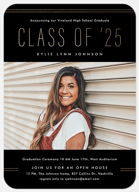 Modern Shimmer Graduation Cards