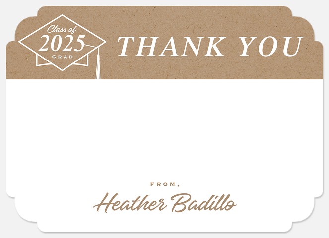 Crafted Thanks Thank You Cards 