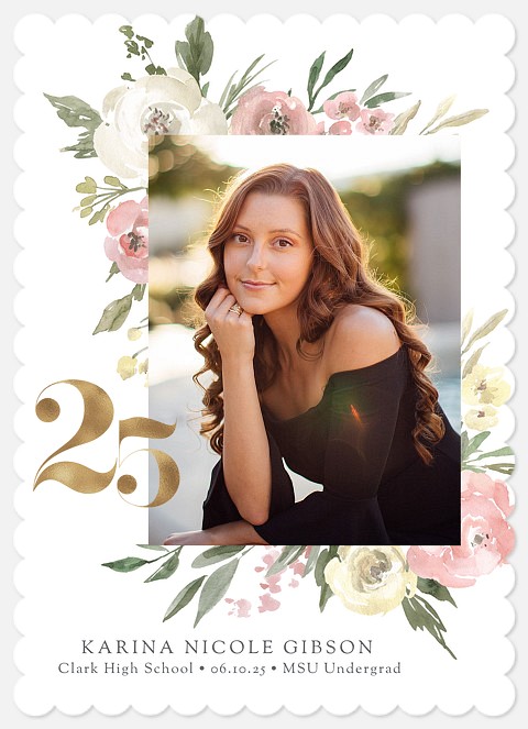 Floral Flourish Graduation Cards
