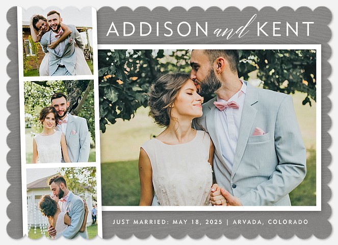 Photobooth Charm  Wedding Announcements