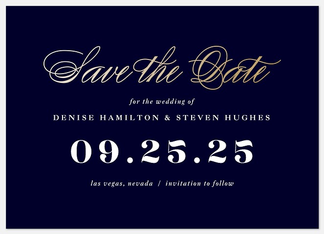 Formal Reminder Save the Date Photo Cards