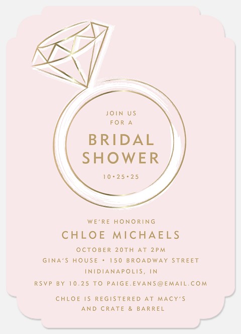 With this Ring Bridal Shower Invitations
