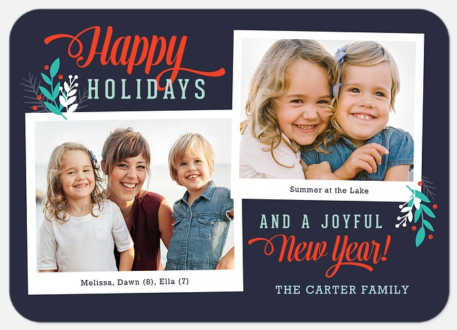 Twice as Nice Holiday Photo Cards