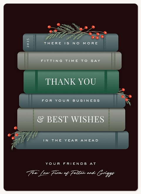 Law Library Holiday & Christmas Magnet Cards