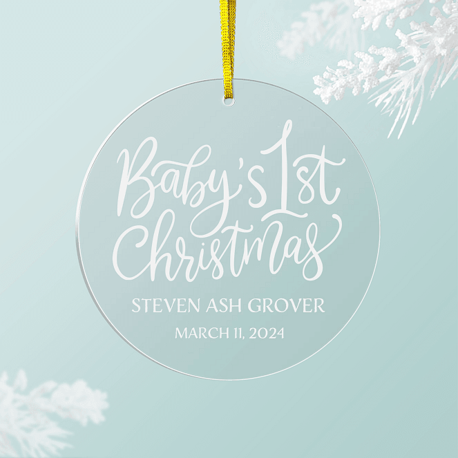 Baby Milestone Personalized Ornaments