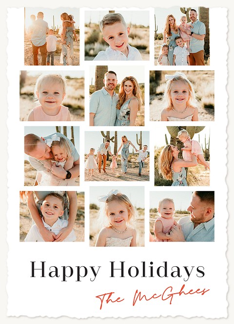 Photo Wall Personalized Holiday Cards