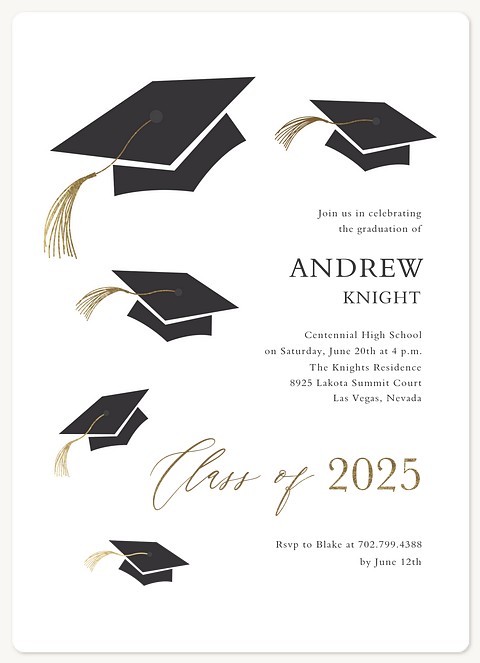 Party Caps Graduation Cards