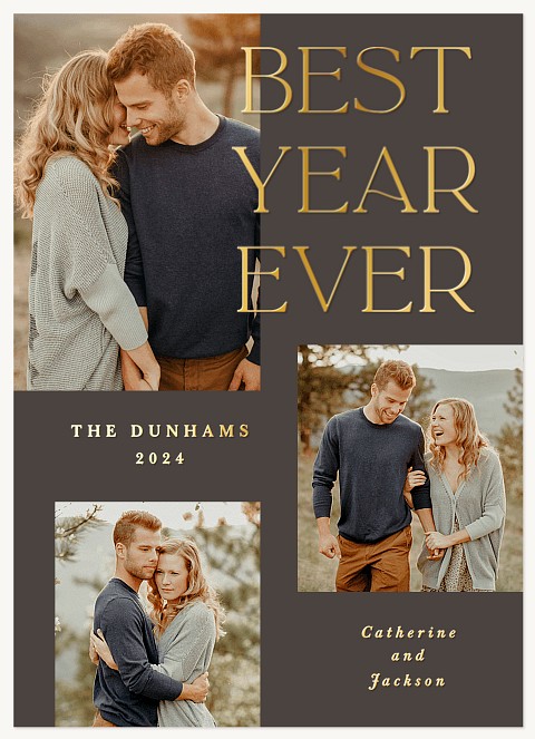 Shining Year Personalized Holiday Cards