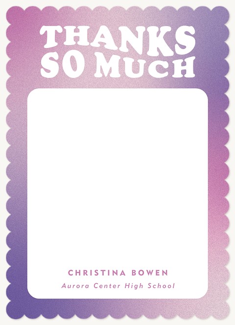 Cool Gradient Thank You Cards 