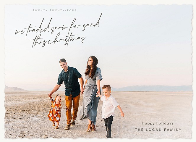 Warm Christmas Personalized Holiday Cards