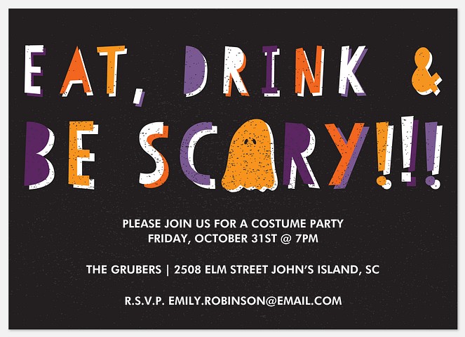 Be Scary Halloween Photo Cards